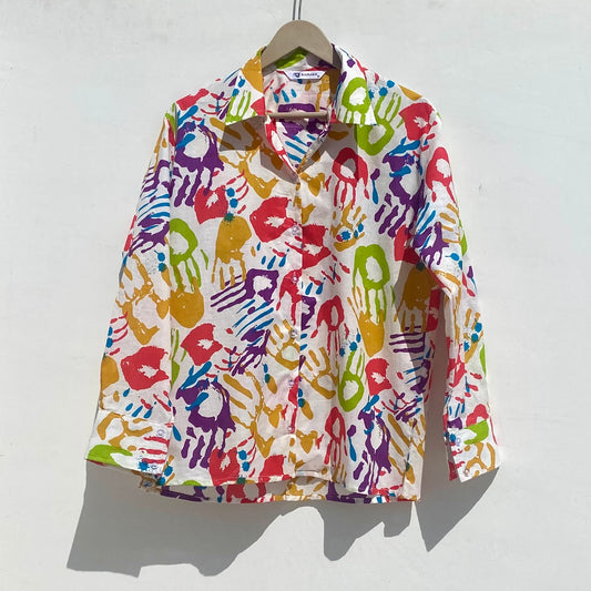 Holi Hand Print Shirt