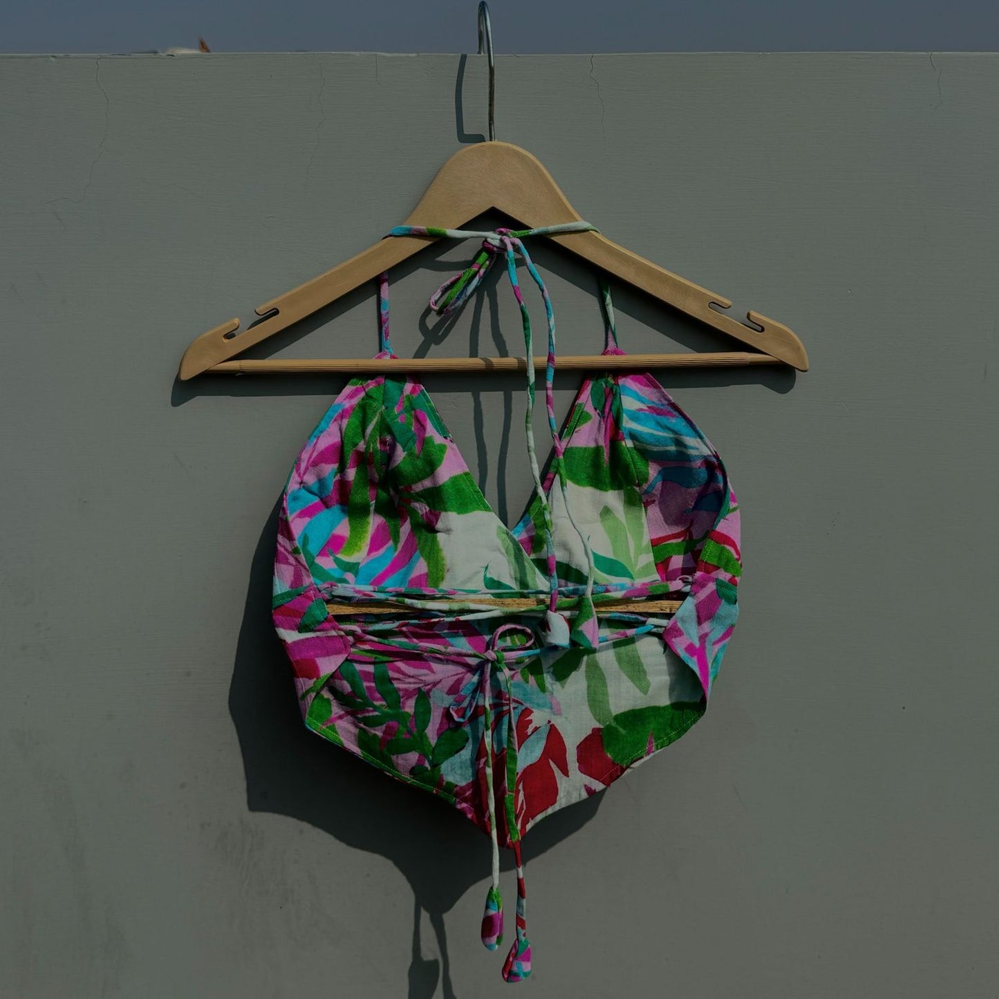 Summery Leaf Cotton Bra - KJ0448 (Clearance Sale)