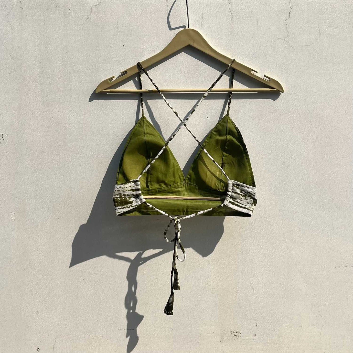 Green Shibori Bralette - KJ0774