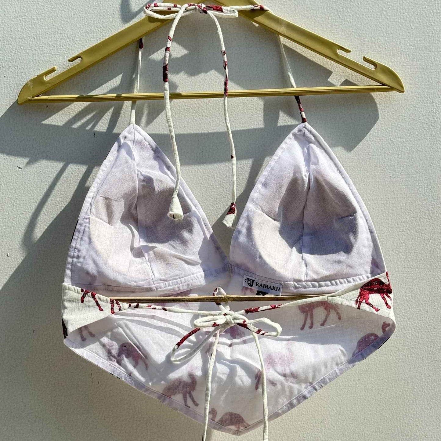 Maroon Wine Shirt & Camel Bra Combo - KJ0527 (Clearance Sale)