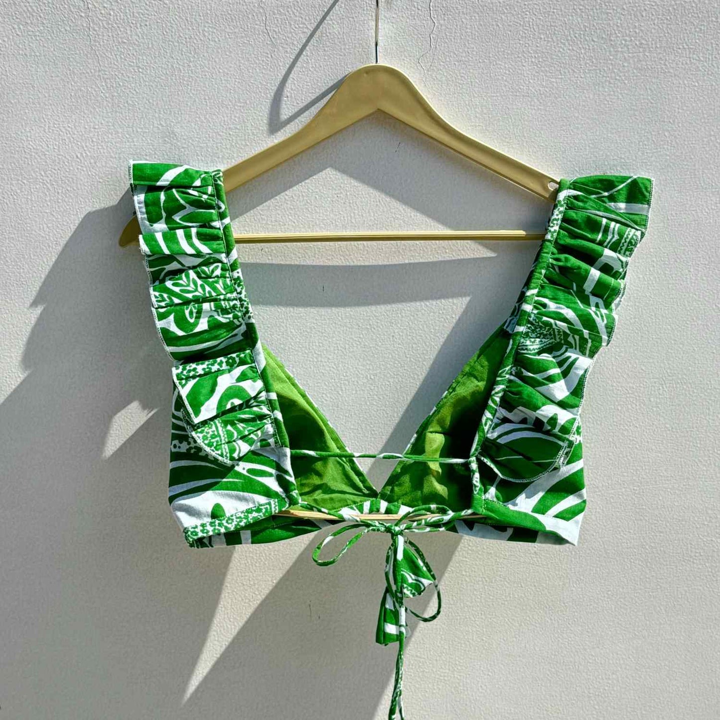 Green Abstract Floral Overall Combo - KJ0528
