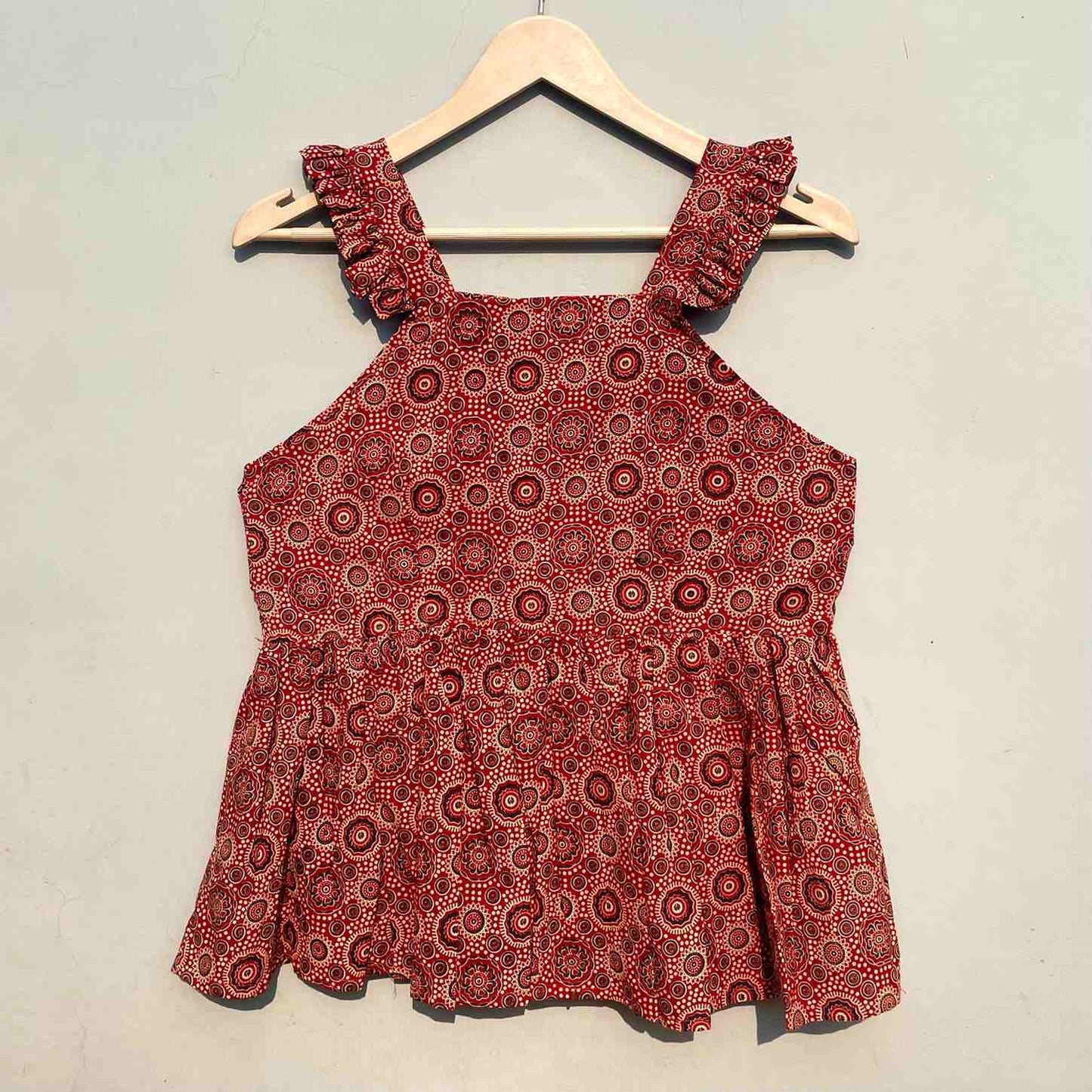 Red Bulbul Cotton Top - KJ0279
