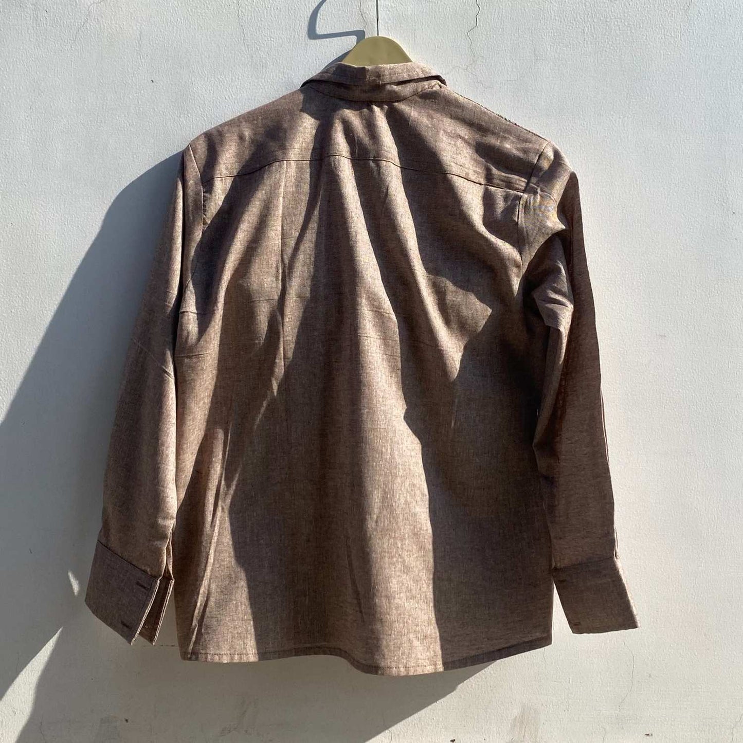 Brown Khadi Shirt - KJ0845