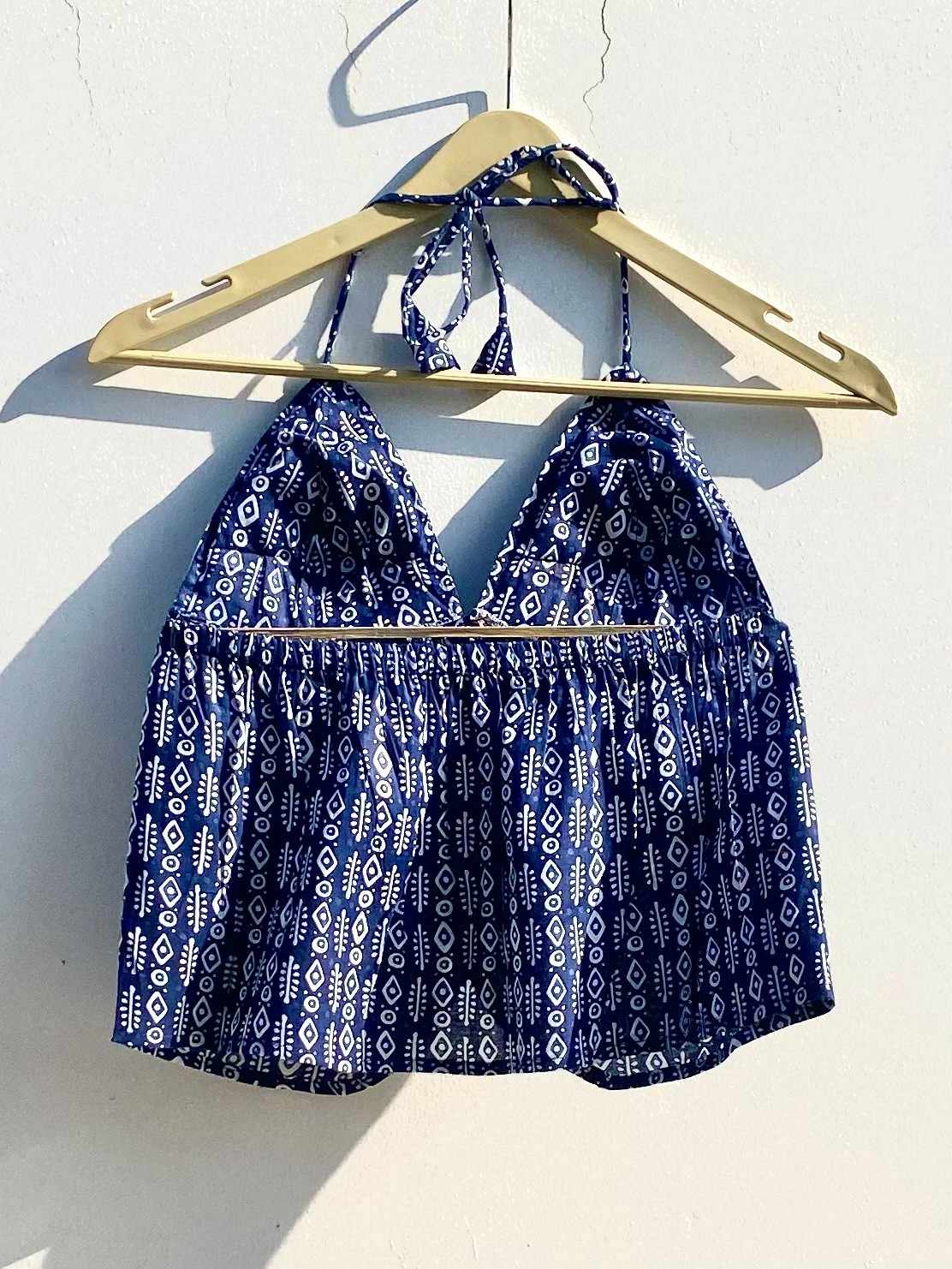 Indigo Tree Removable Pads Top - KJ0868