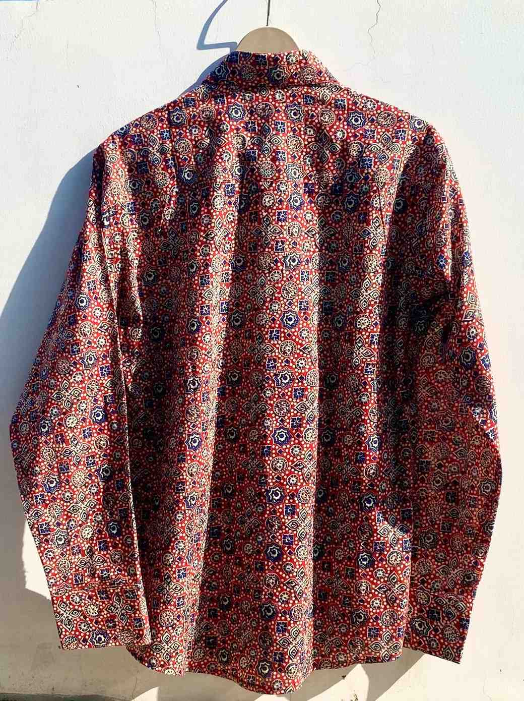 Red Ajrakh Shirt - 350 - AA0861