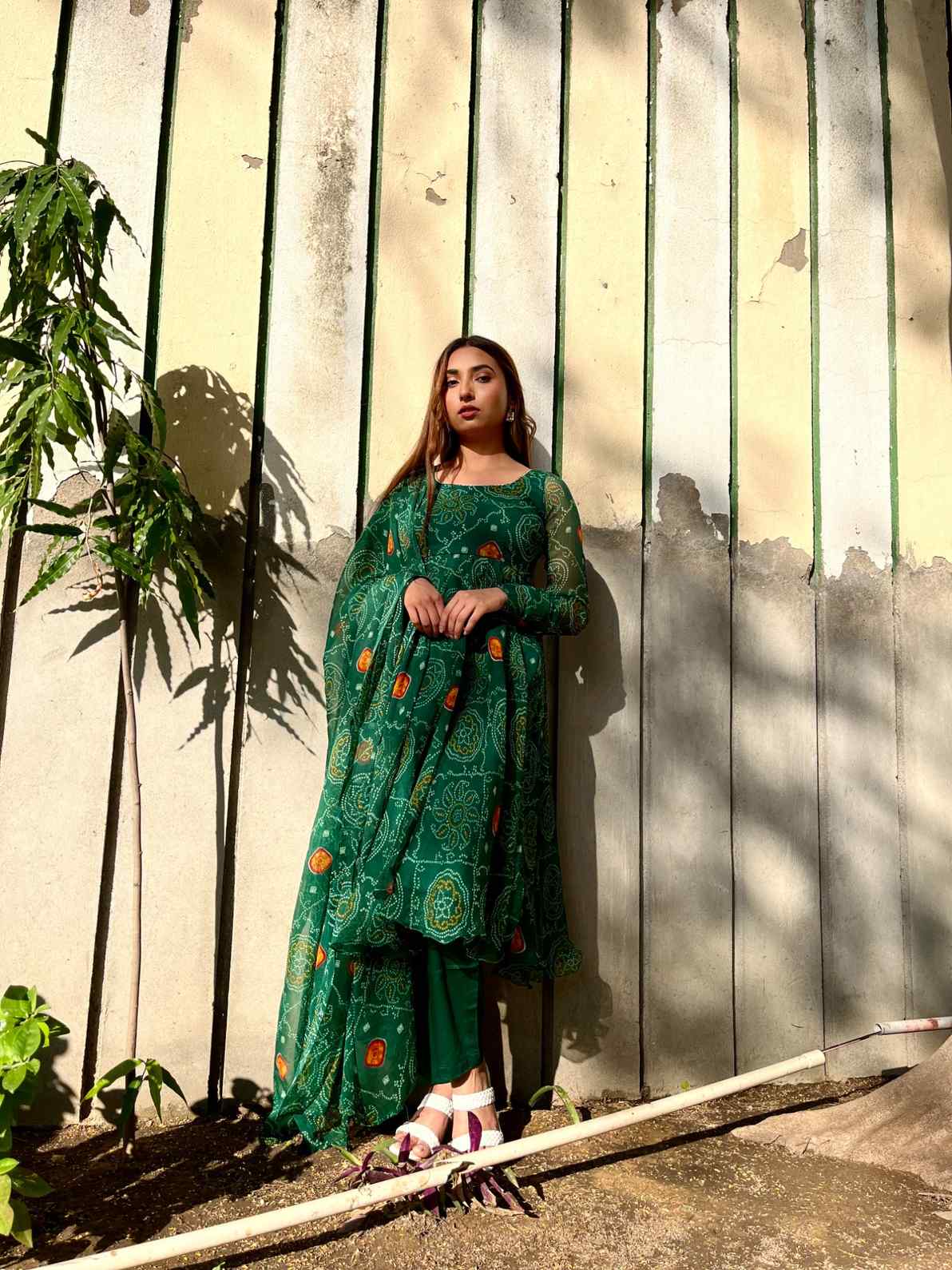 Design Patterns Bandhani Churidar Dress Green Bandhani Suit Set Mirayaz Design Patterns Bandhani Churidar Dress Green Bandhani Suit Set Mirayaz