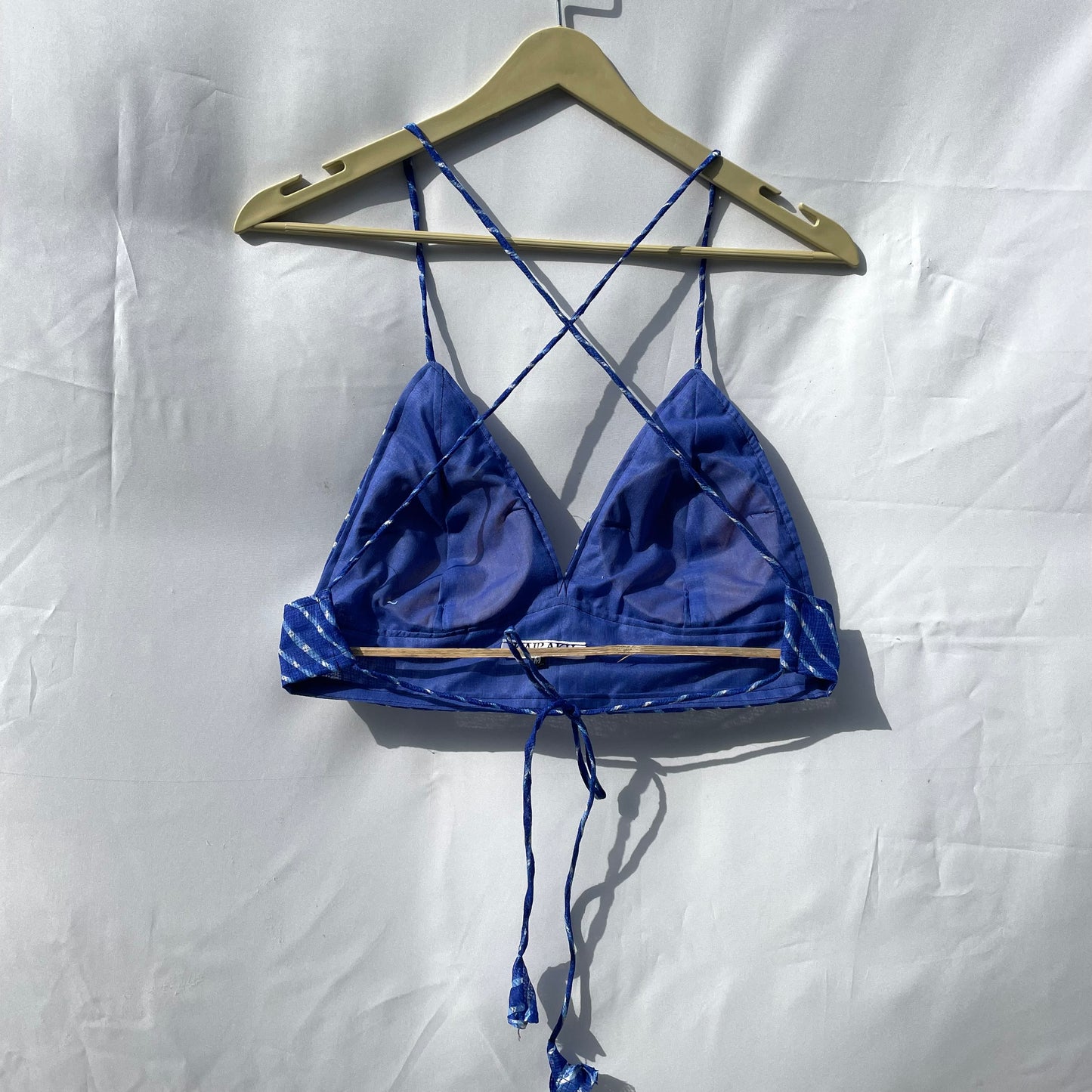 Blue Lehariya Kota Doria Bra- KJ0142