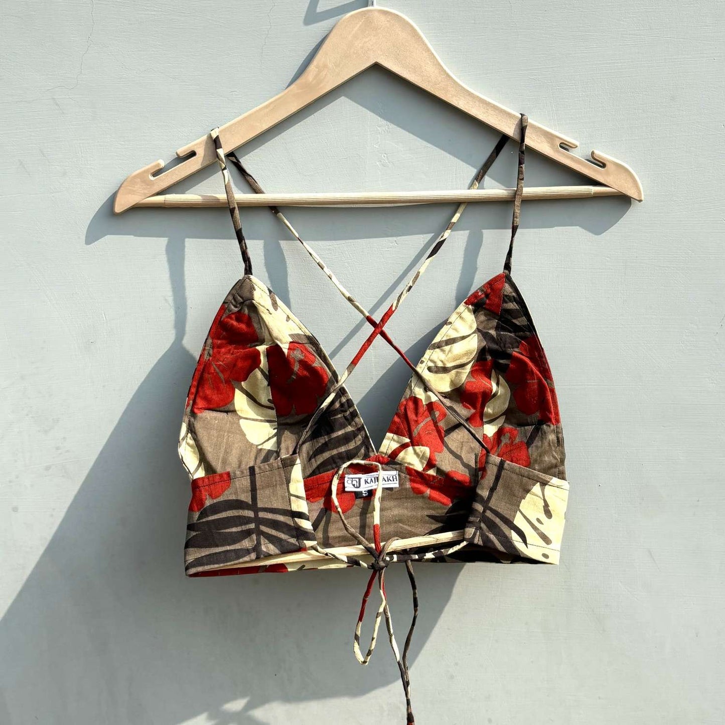 Dusty Leaf Cotton Bra - KJ0496