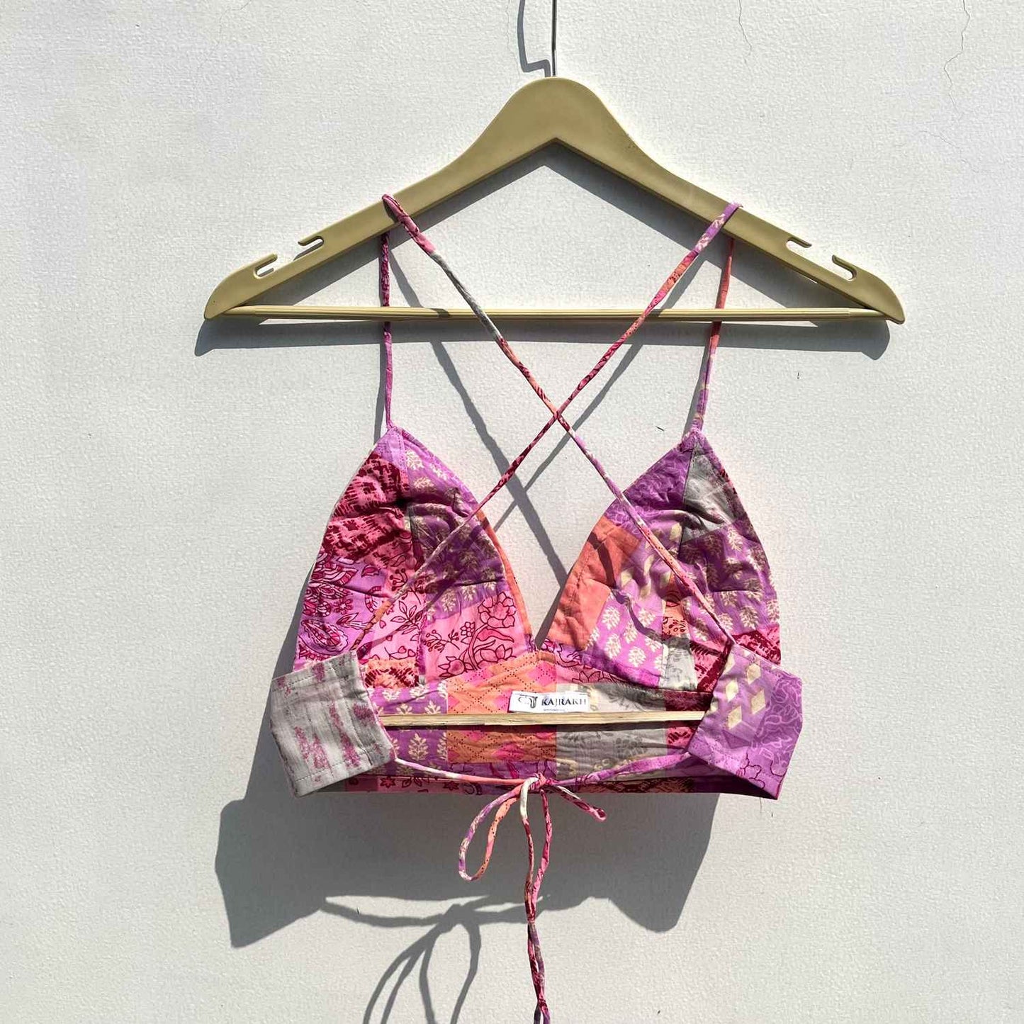 Pink Patch Cotton Bra - KJ0509 (Clearance Sale)