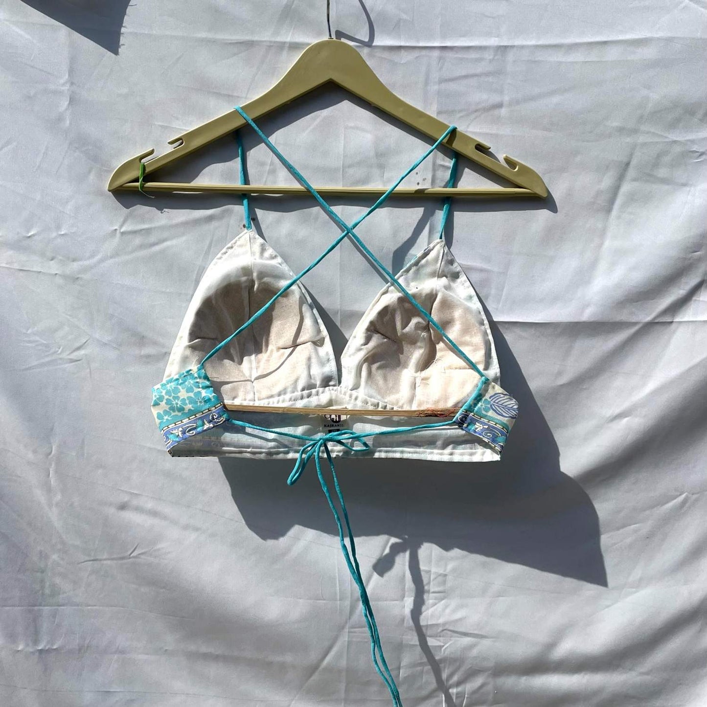 White Blue Leaf Mul Bra- KJ0294