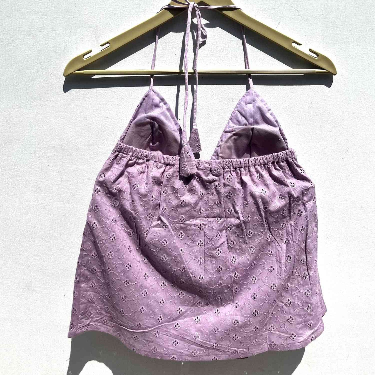 Lavender Chikan Tree Cotton Top - KJ0574