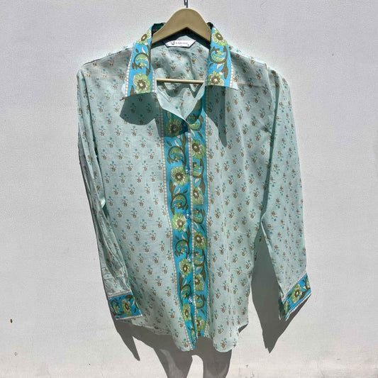 Light Blue Butti Mul Shirt - KJ0551