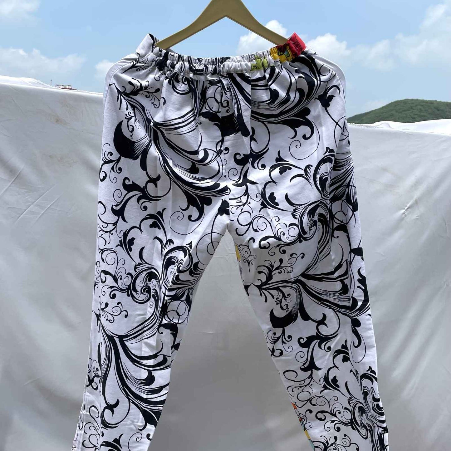 Abstract Denim Pant - KJ0423