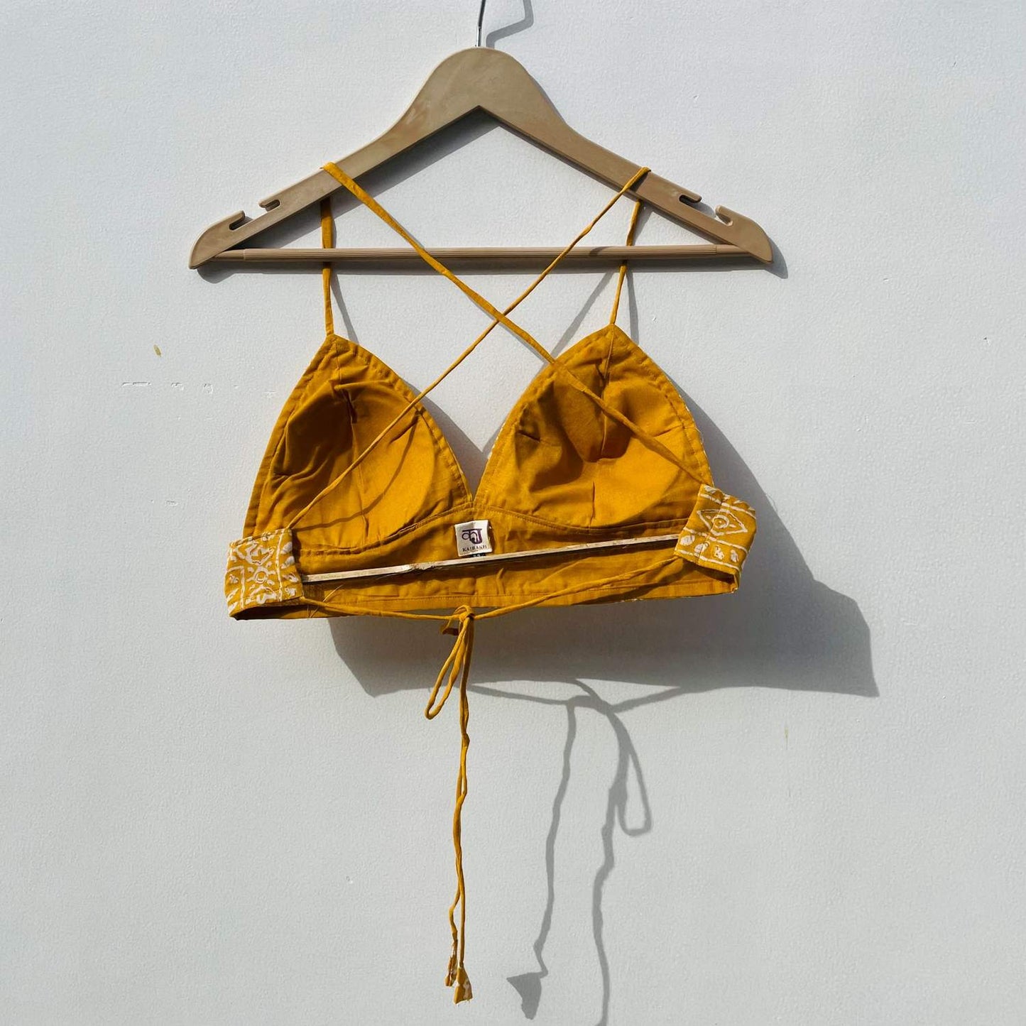 Yellow Paisley Mul Bra- KJ0310 (Clearance Sale)