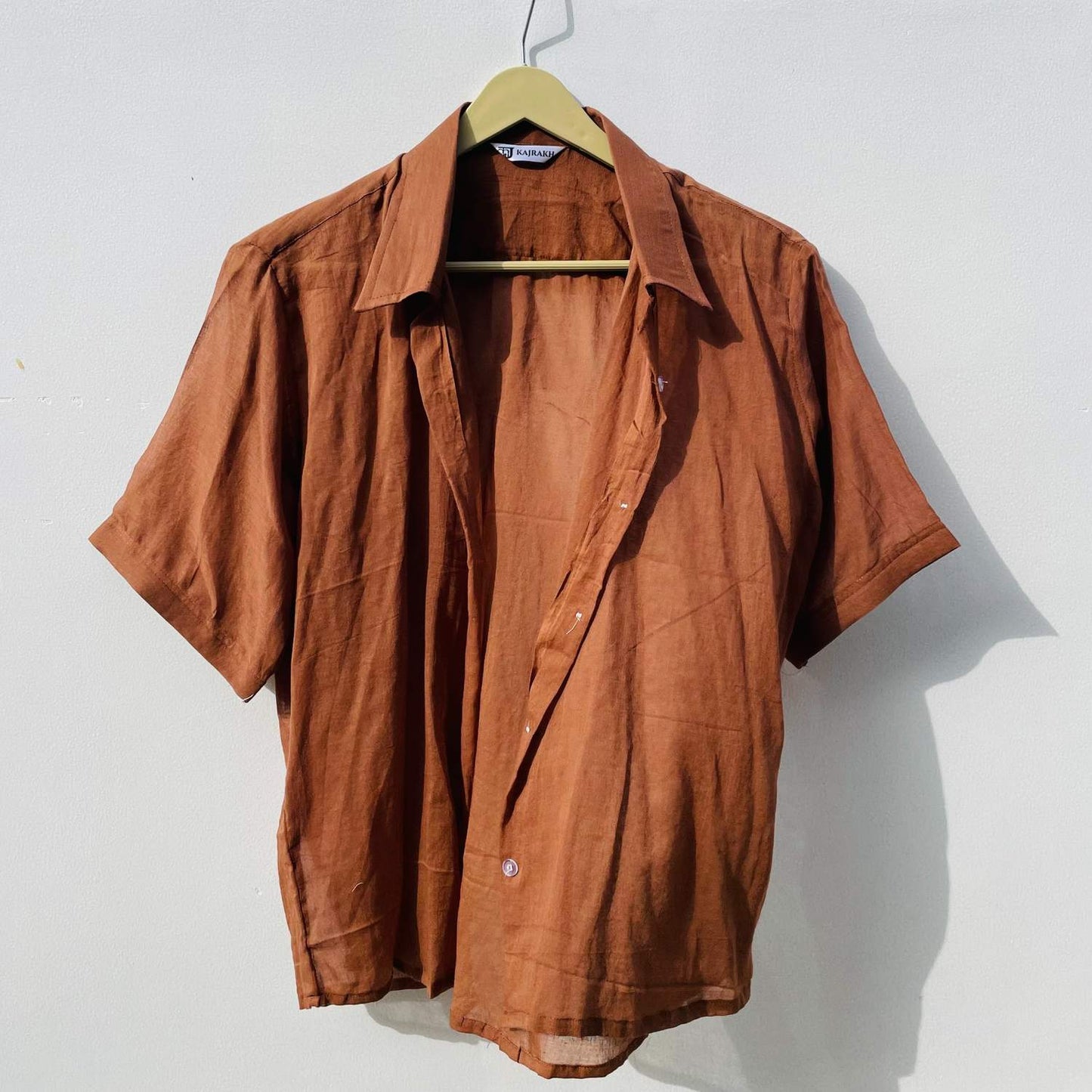 Brown Mul Women Shirt - KJ0393
