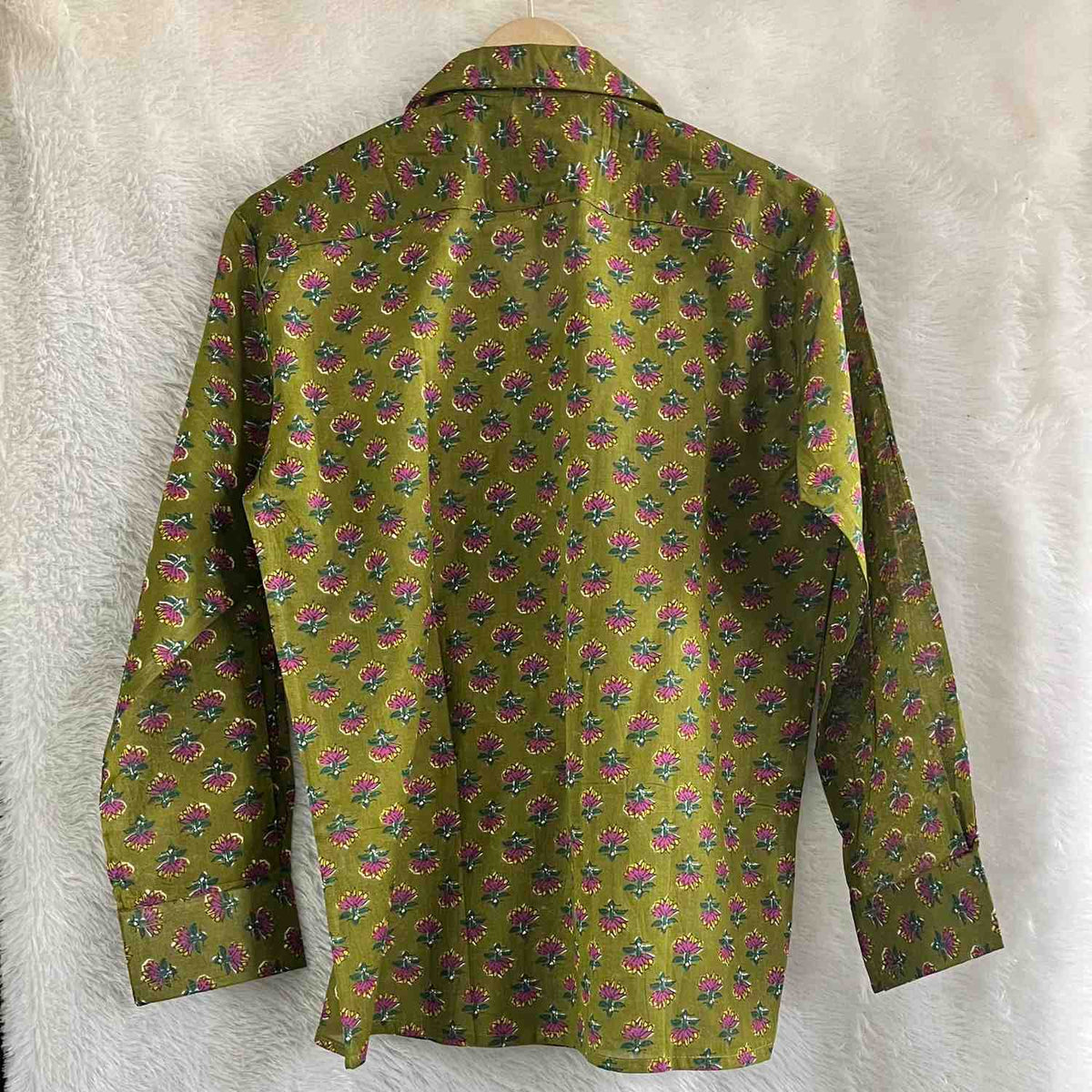 Green Butti Mul Women Shirt - KJ0622