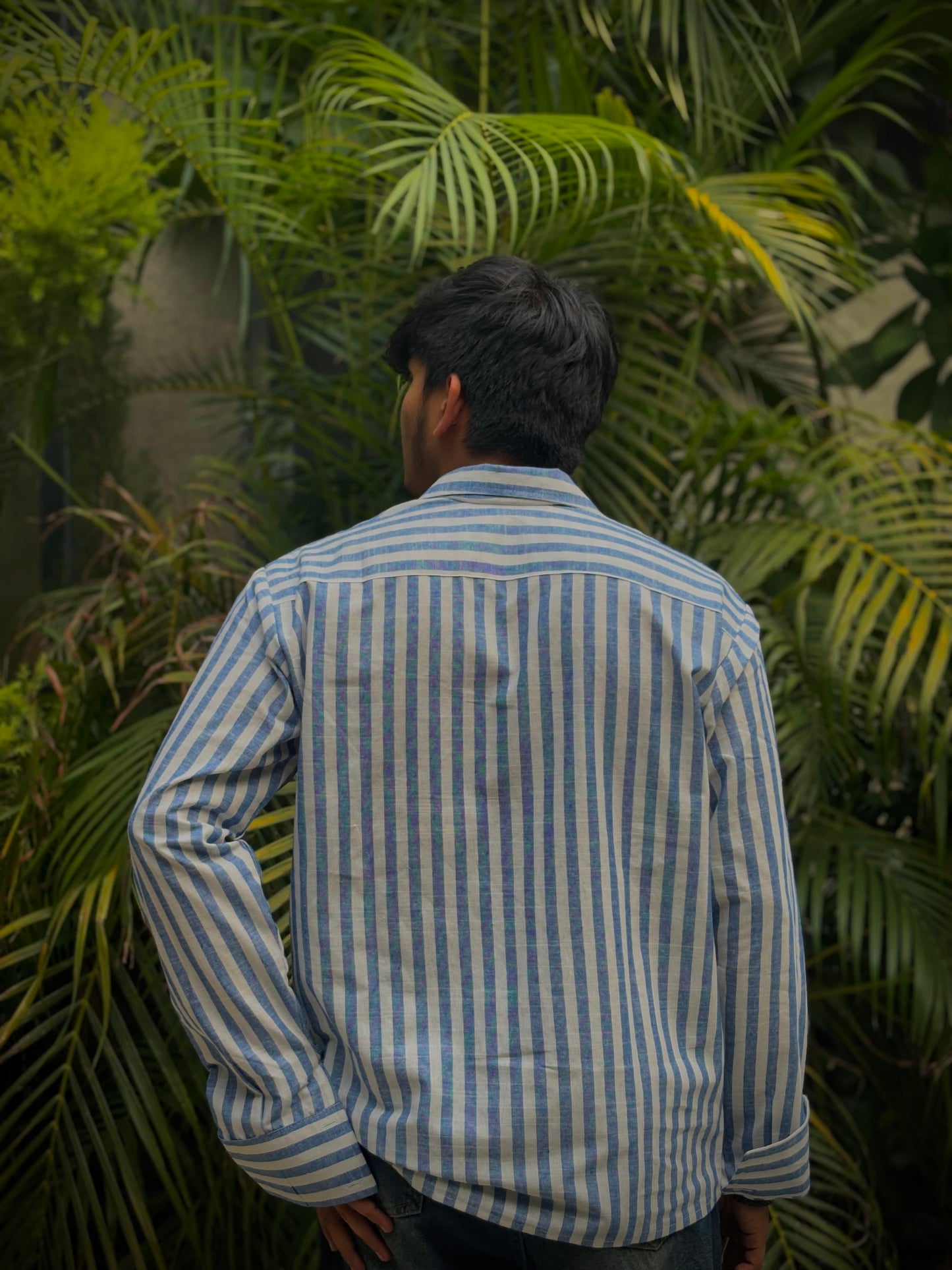 Trendy Blue Striped Shirt - AA10130