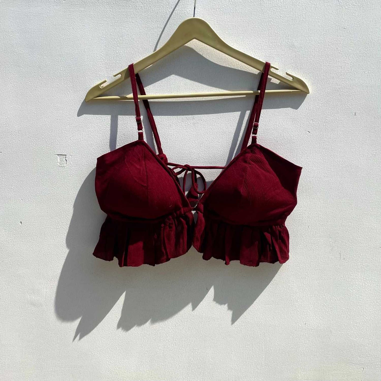 Maroon Crush Cotton Bra - KJ0328