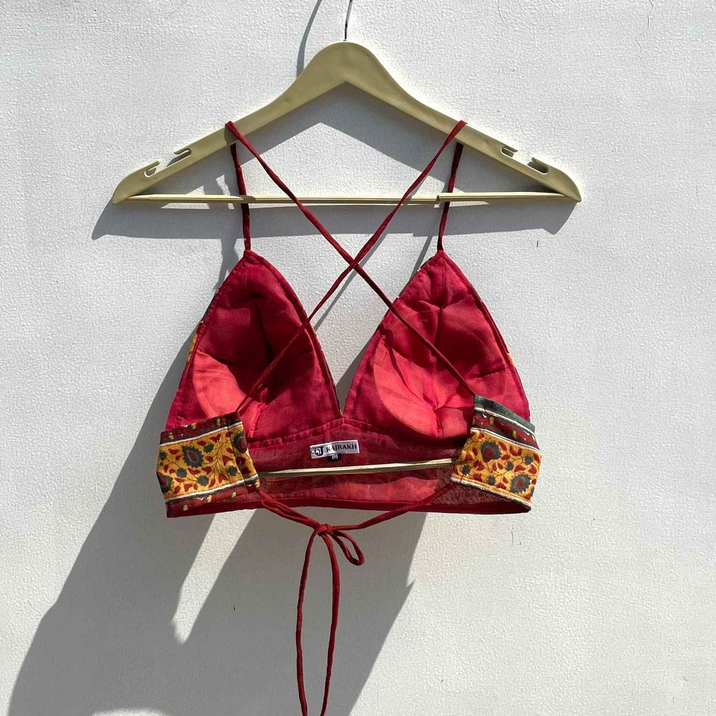 Maroon Floral Mul Bra - KJ0269 (( Clearance Sale ))