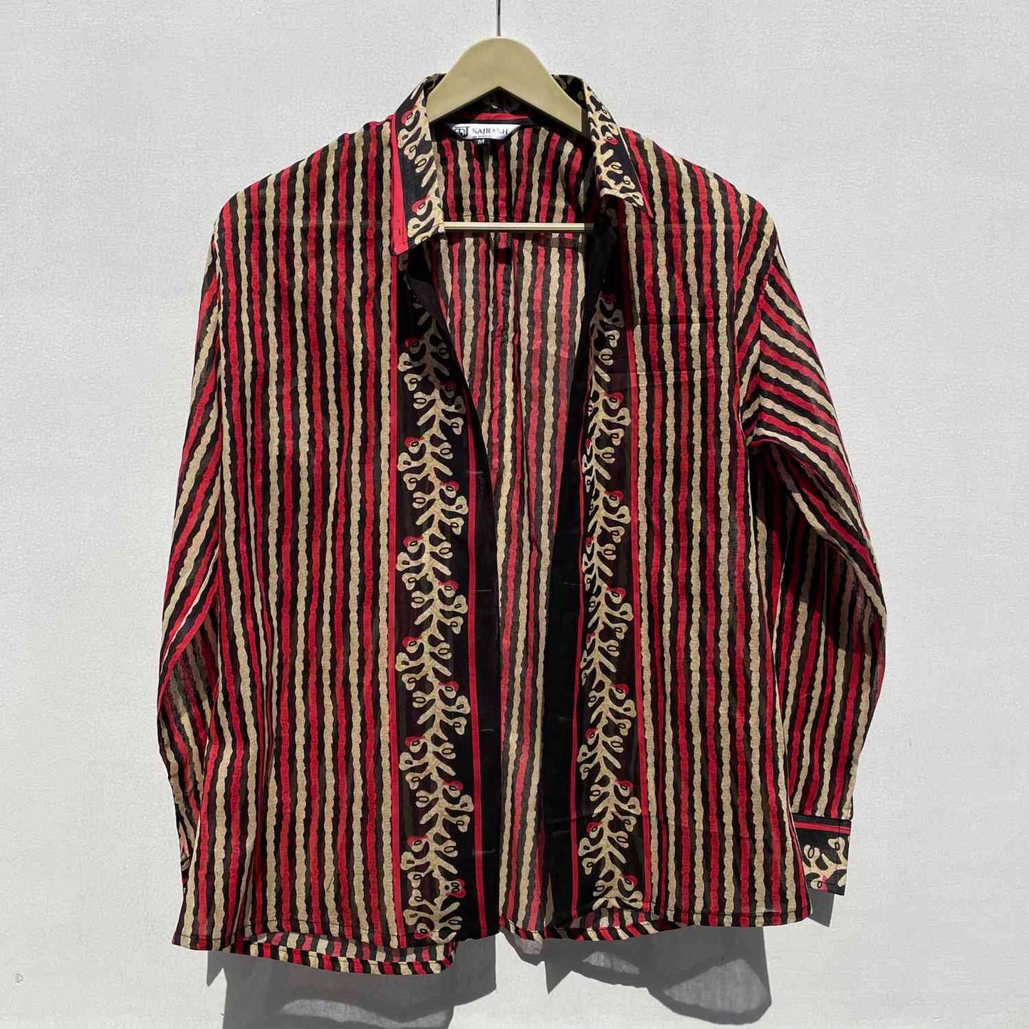 Black Cream Red Mul Shirt - KJ0406 (( Clearance Sale ))