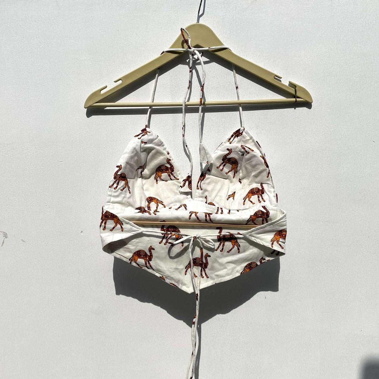 Brown Camel Cotton Bra - KJ0276 (Clearance Sale)