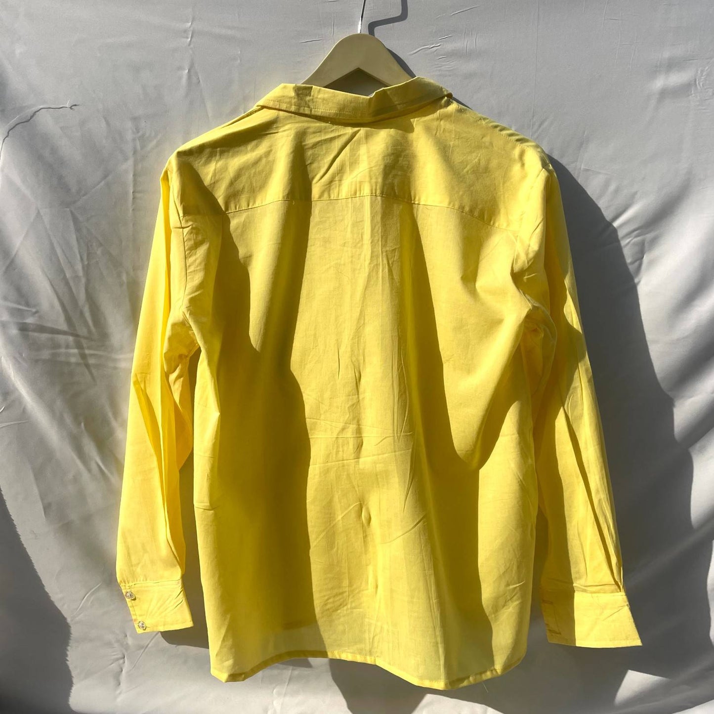 Yellow Solid Cotton Shirt - KJ0155