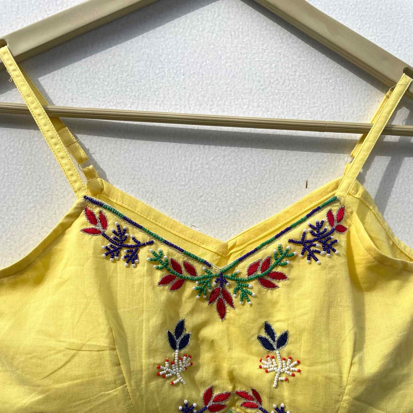 Yellow Kalakaari Hand Embroidered Top - KJ0189