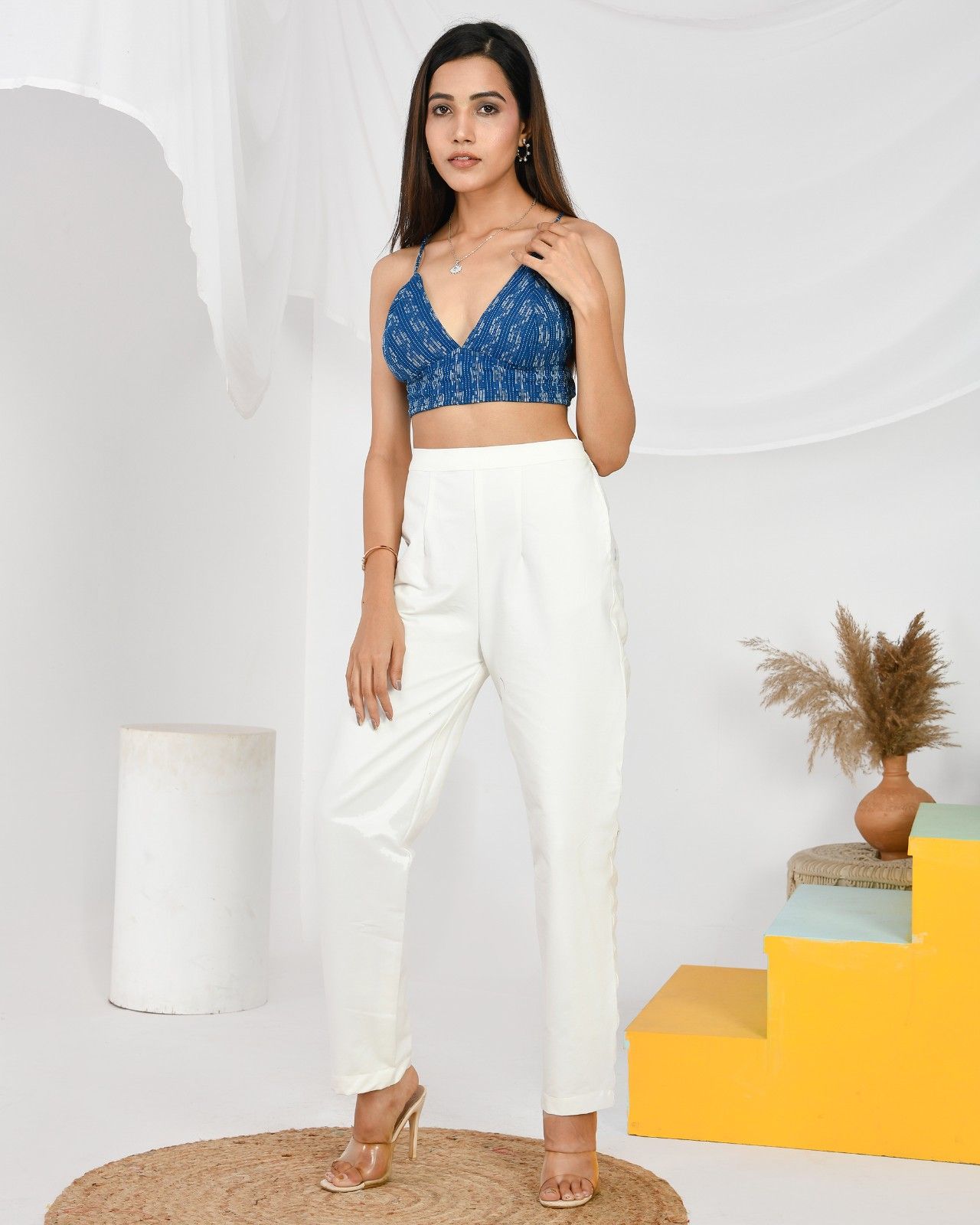 Navy Blue Niva Coord Set - KJ0184