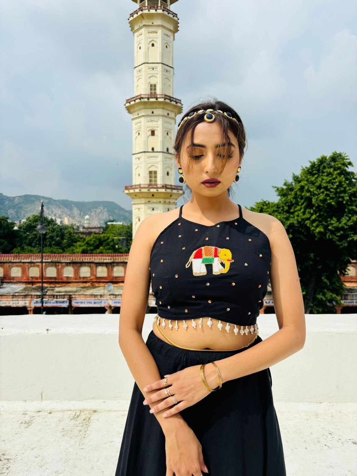 Elephant Blouse and Lehanga - KJ0714