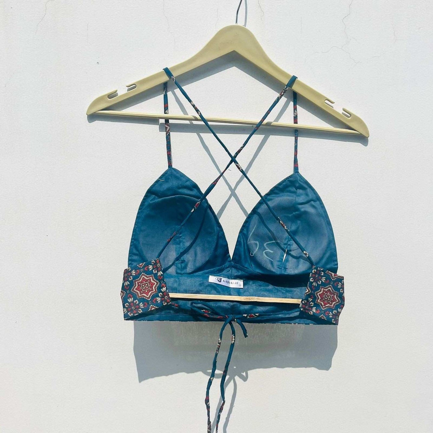 Blue Jaal Mul Bra - KJ0731 ( Clearance Sale )