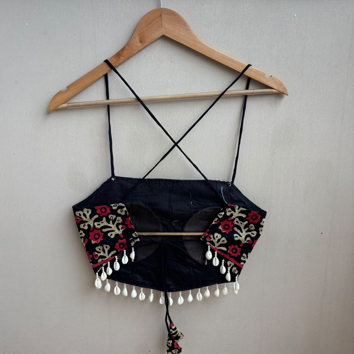 Navratri Blackry With Shell Padded top - KJ10491
