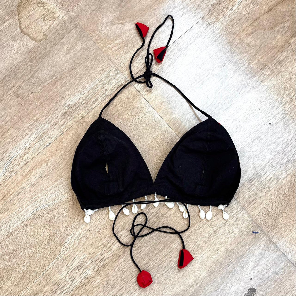 Navratri Black Hand Embroidery Bralette Top - KJ10521