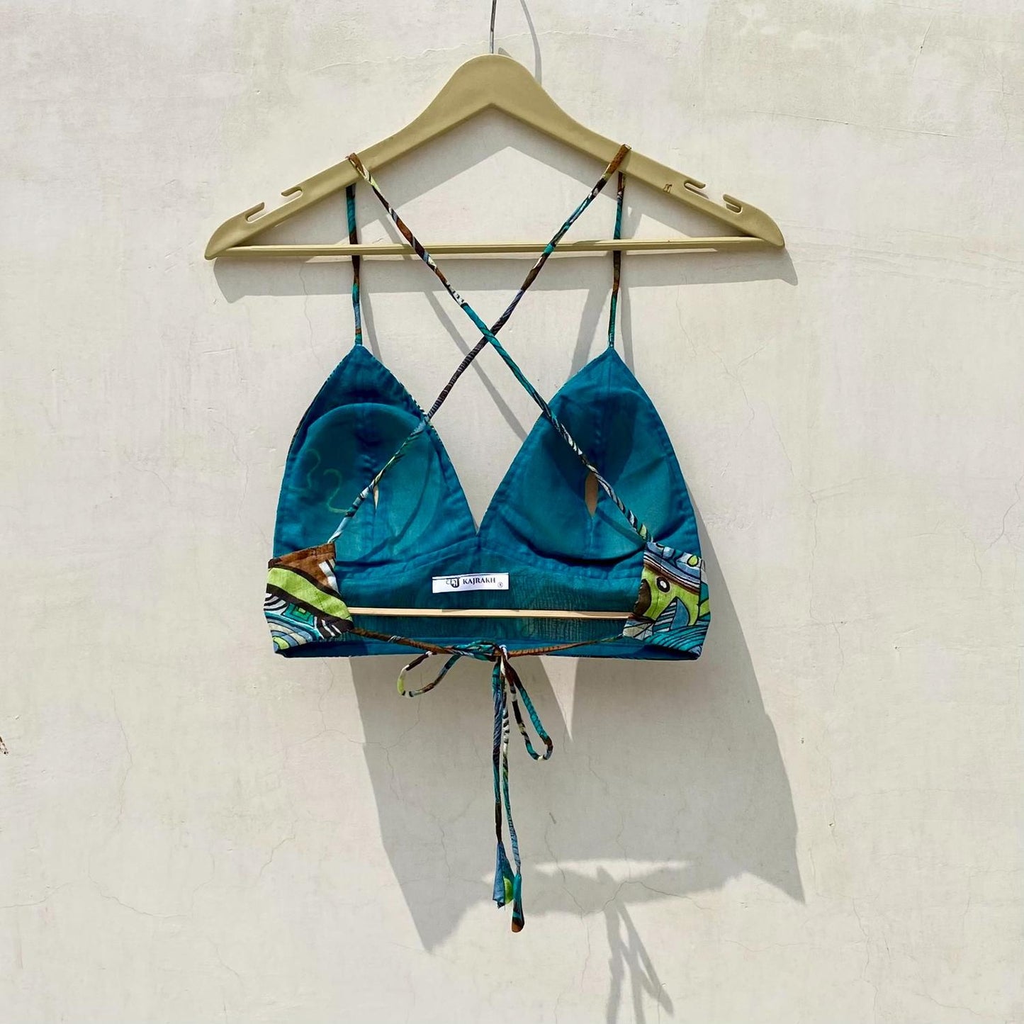 Multi Abstract Removable Pads Bra - KJ10074