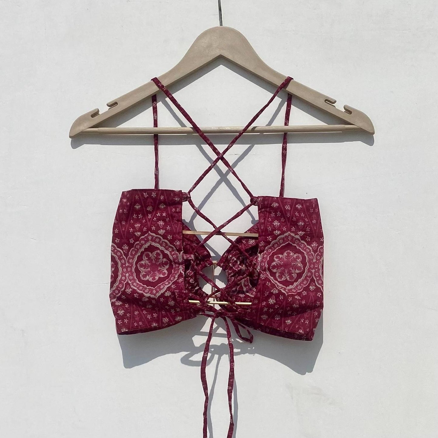 Ring Pink Ajrakh Bra - KJ0927