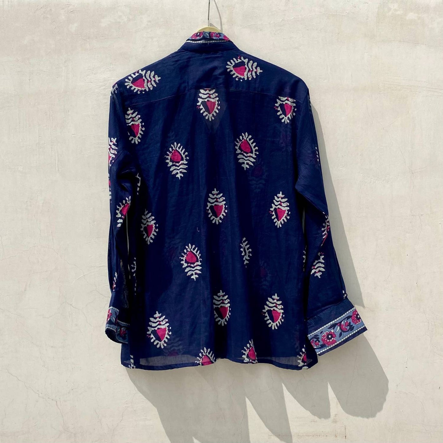 Indigo Batik Shirt and Bra Combo - KJ10070