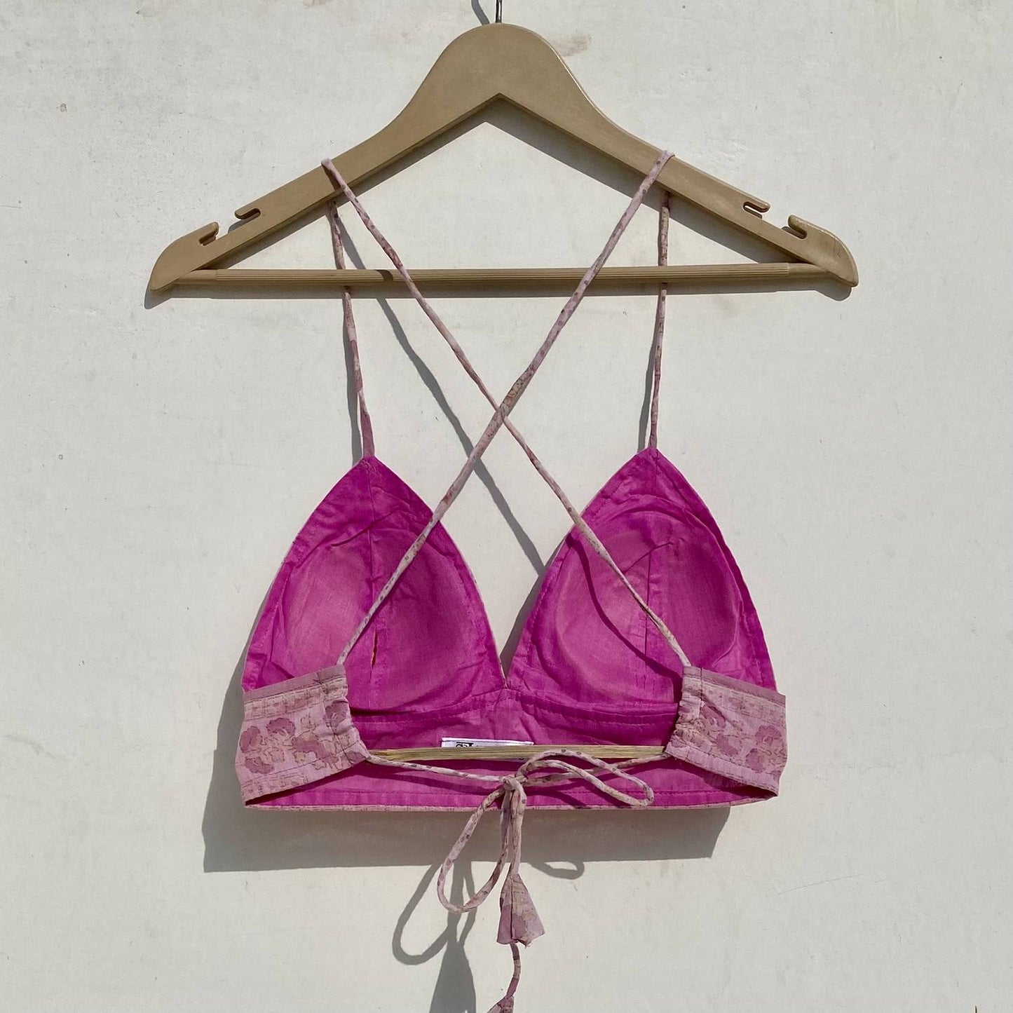 Light Pink Abstract Removable Pads Bra - KJ0960