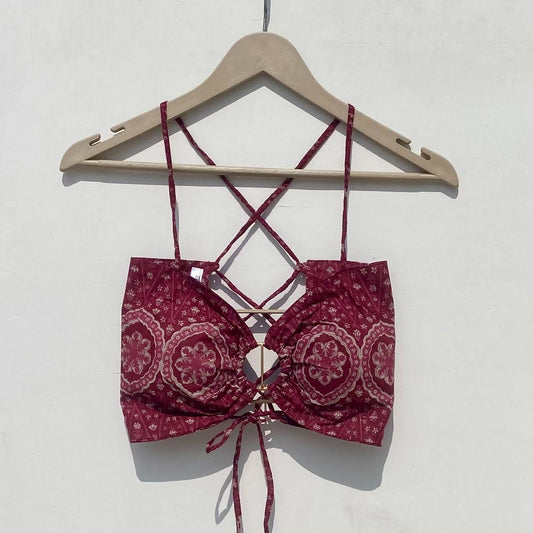 Ring Pink Ajrakh Bra - KJ0927