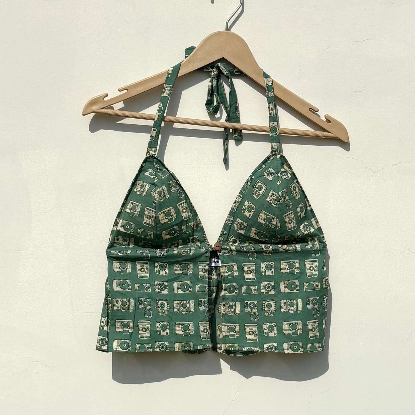 Green Gulati Removable Pads Top - KJ10408