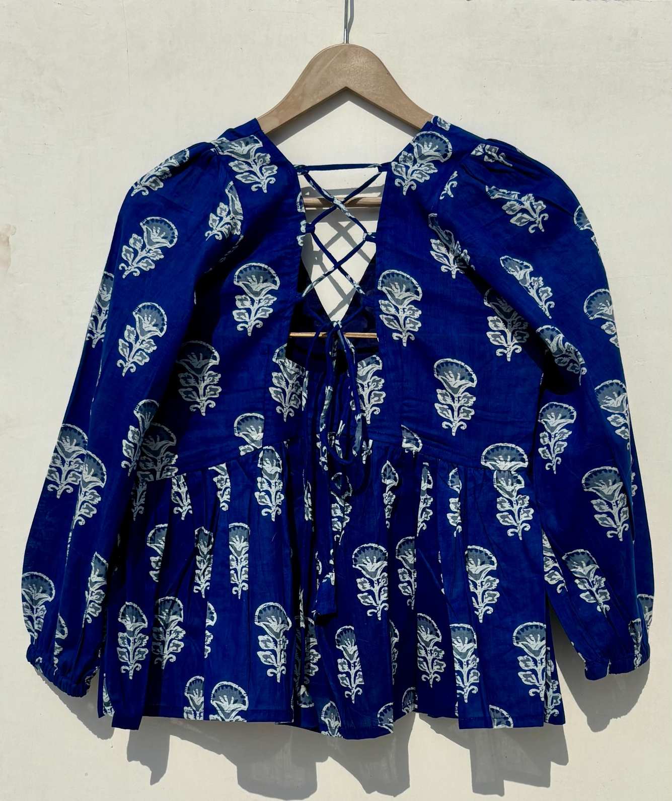 Blue Butti Deep V Neck Removable Pads Top - KJ0900
