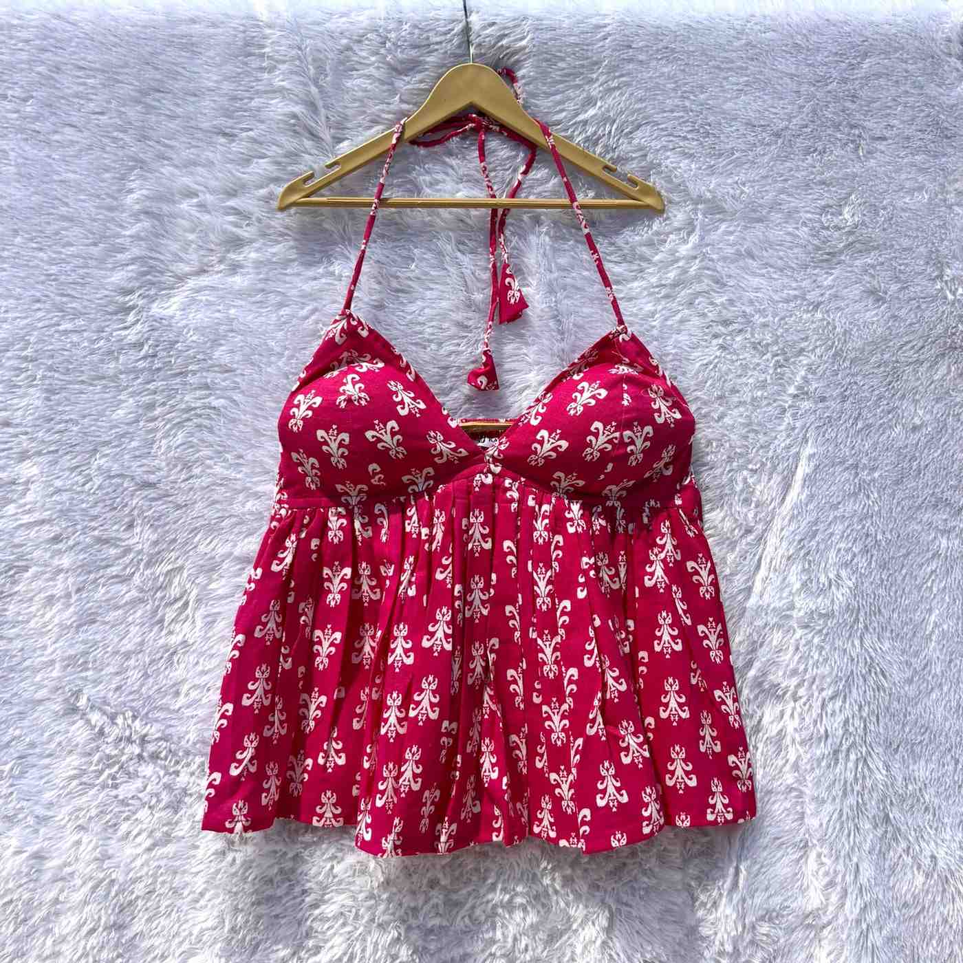 Pink Rimp Butti Tree Removable Pads Top - KJ10377
