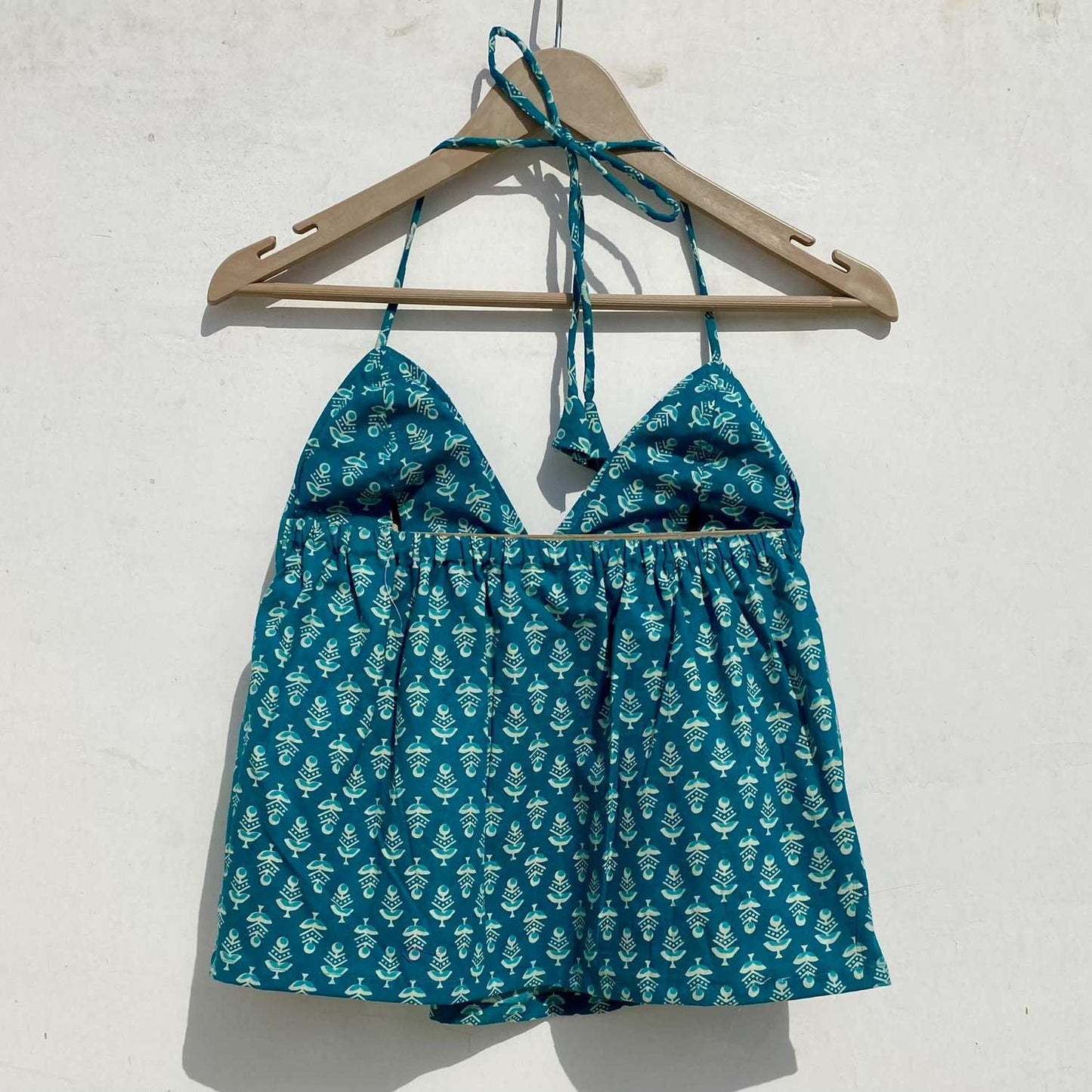Rama Green Butti Tree Removable Pads Top - KJ0968 (Clearance Sale)