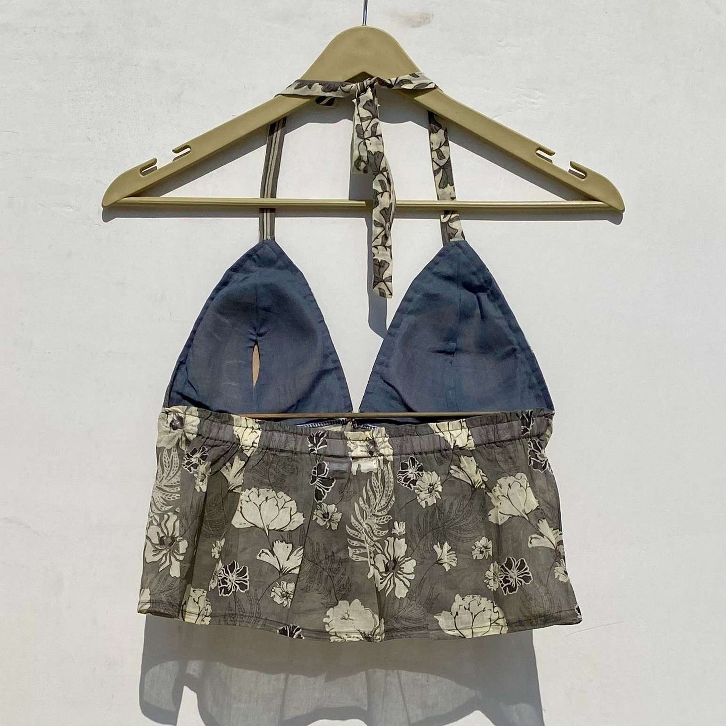 Blue Crush Shirt & Dusty Butti Cotton Mul Removable Pad Top Combo - KJ0929