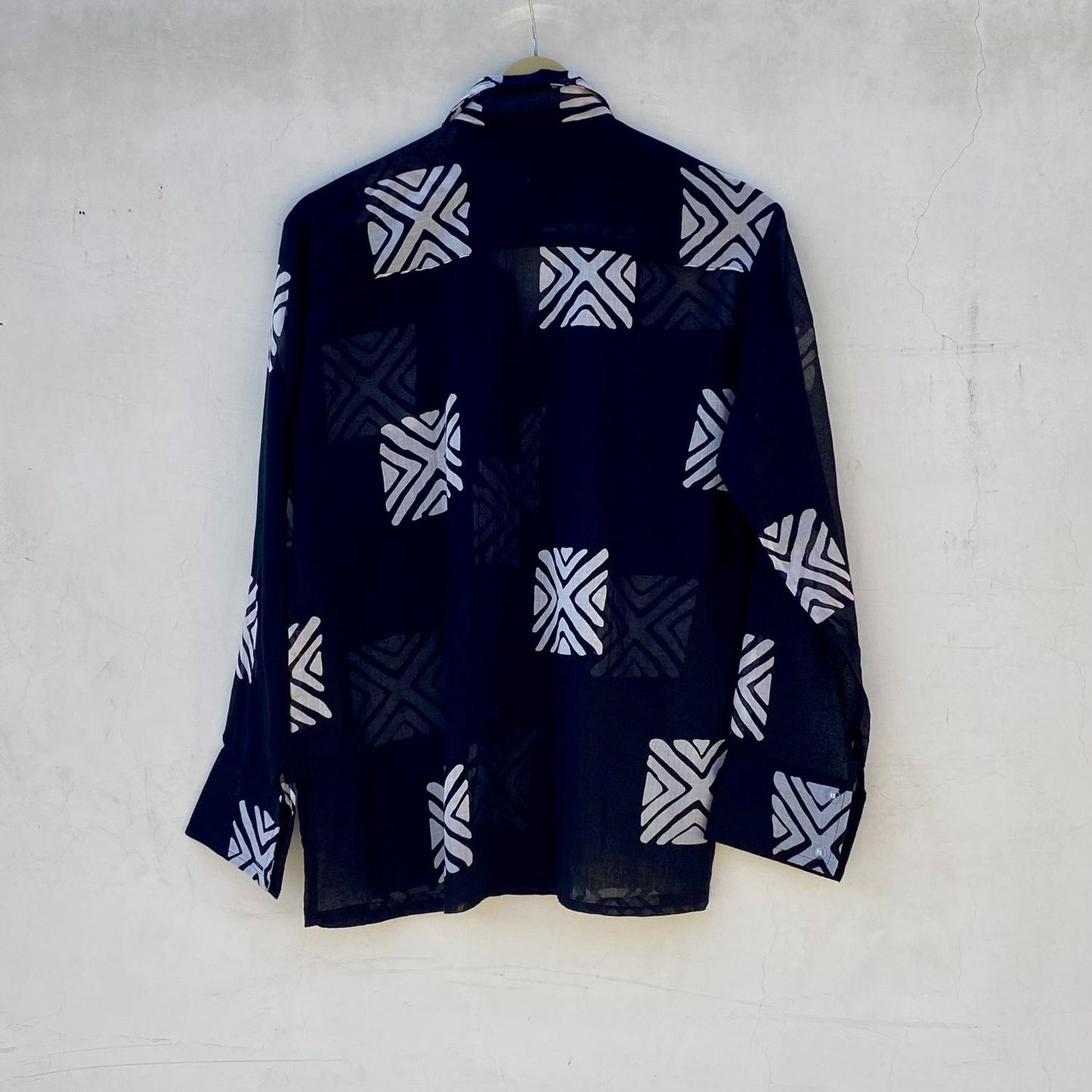 Black Abstract Mul Women Shirt - KJ10245