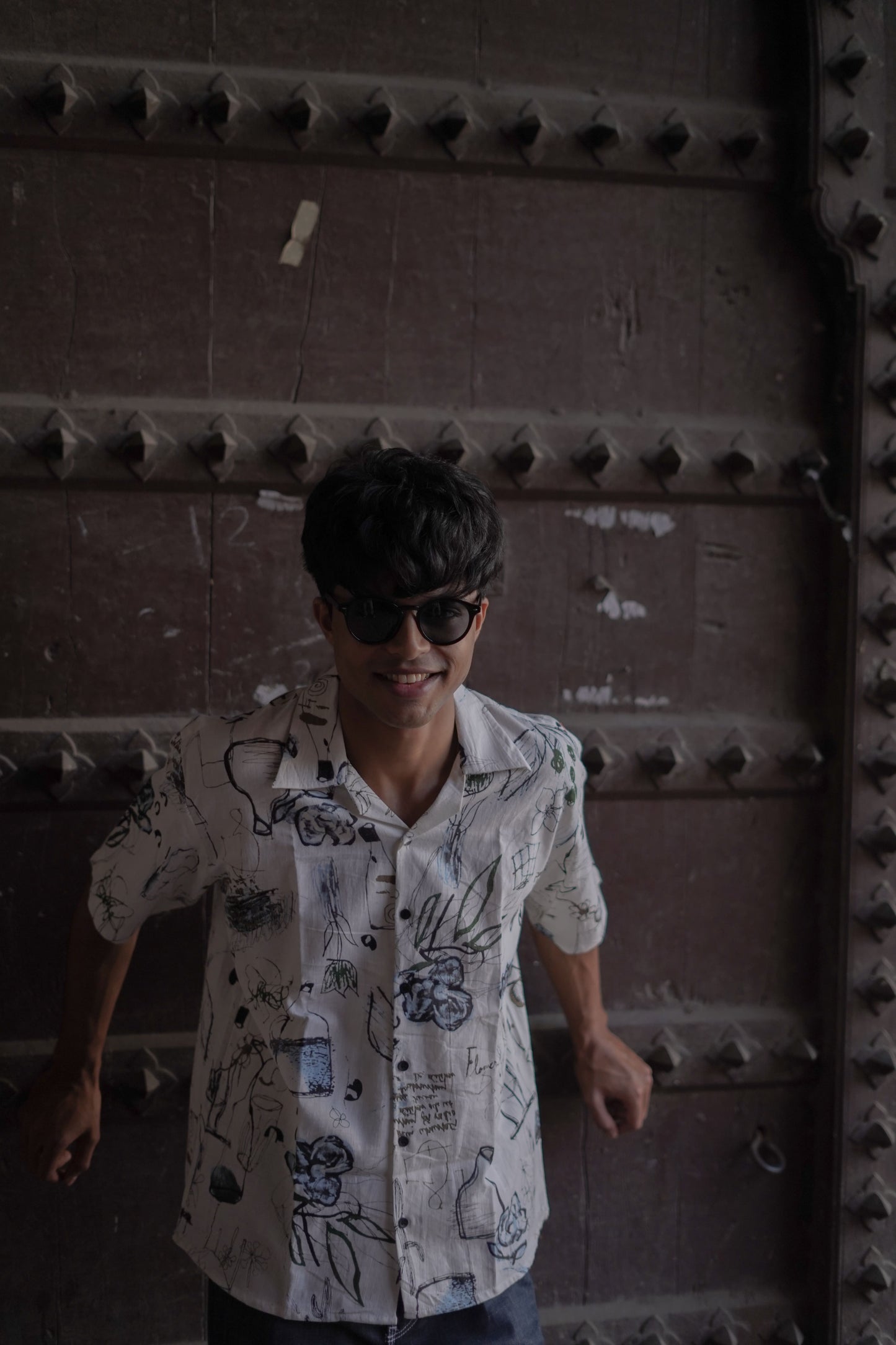 The Abstract Cotton Flex Shirt - AA0952