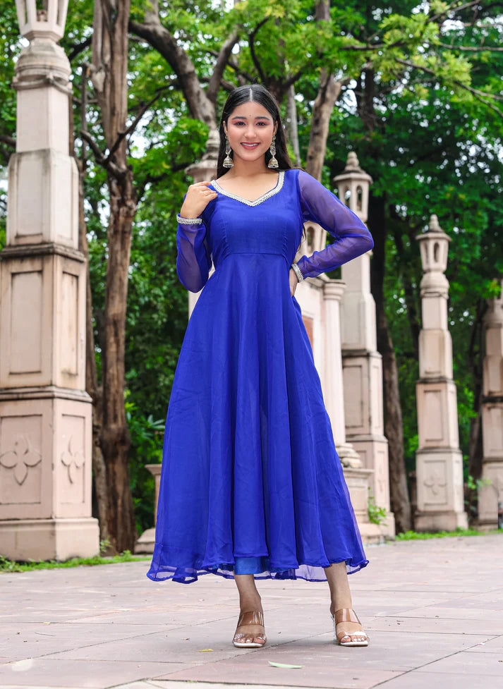 Neel Kamal Elegance – Georgette Anarkali Set - 2600 - Gheraa10138