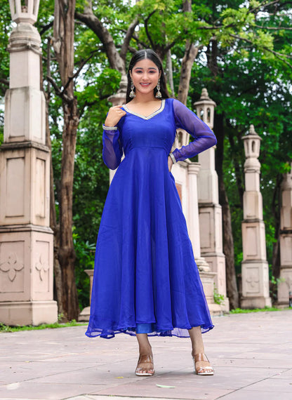 Neel Kamal Elegance – Georgette Anarkali Set - 2600 - Gheraa10138