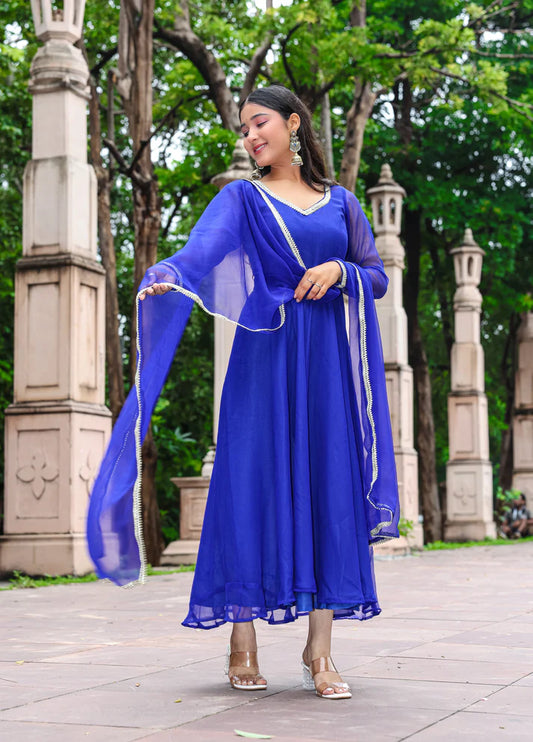 Neel Kamal Elegance – Georgette Anarkali Set - 2600 - Gheraa10138