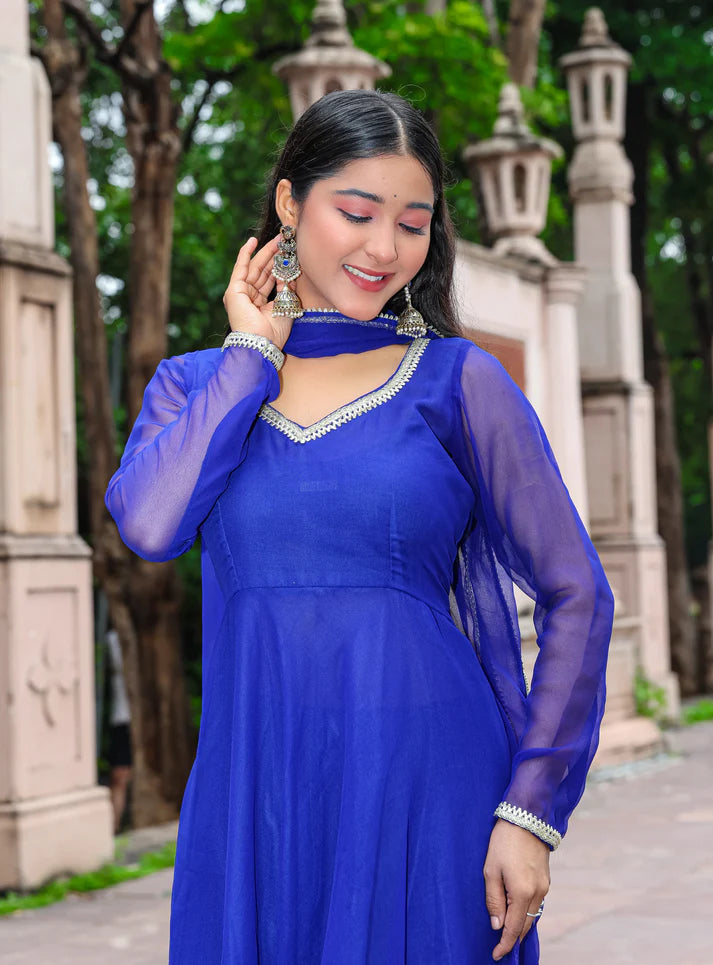 Neel Kamal Elegance – Georgette Anarkali Set - 2600 - Gheraa10138