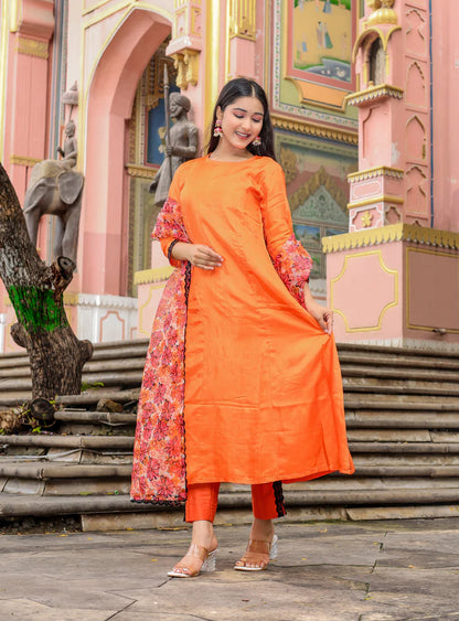 Narangi Charm Modal Silk Set - 2700 - Gheraa10142