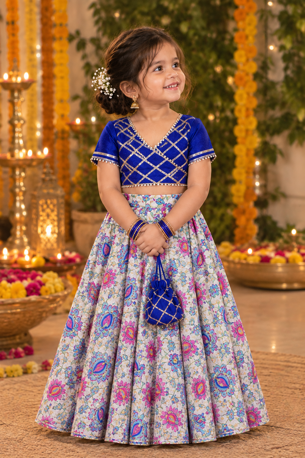 Royal Blue Gotta Top and Skirt Dress - PC004